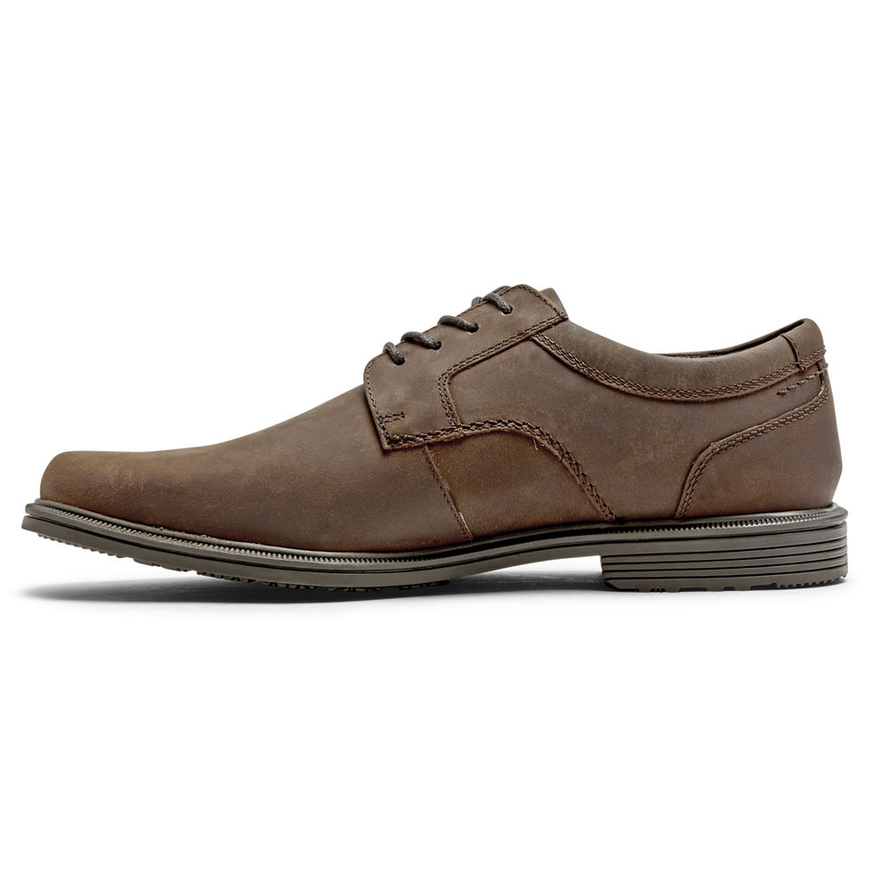 Rockport Oxfords For Mens Brown - Robinsyn Waterproof Plain Toe - PU1749832